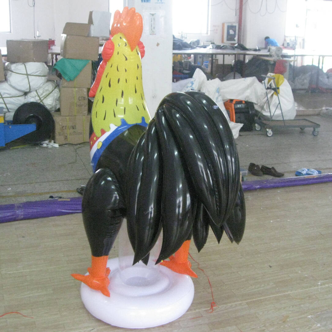 Inflatable Dorable Sealed Customised Rooster Crowing For Tomorrow Country Yard Indoor And Outdoor