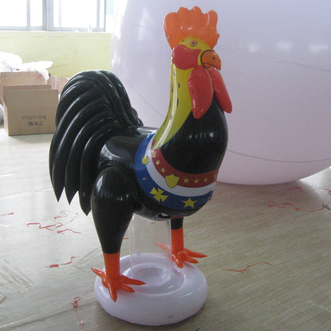 Inflatable Dorable Sealed Customised Rooster Crowing For Tomorrow Country Yard Indoor And Outdoor