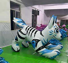 Custom Inflatable Riding-On Animal ODM/OEM White Cartoon Dog Balloons