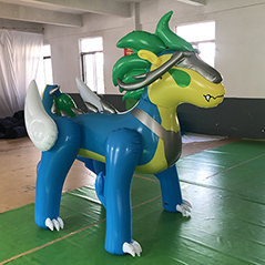 Inflatable Airtight Customised Blue Animal Cartoon Character Model Standing