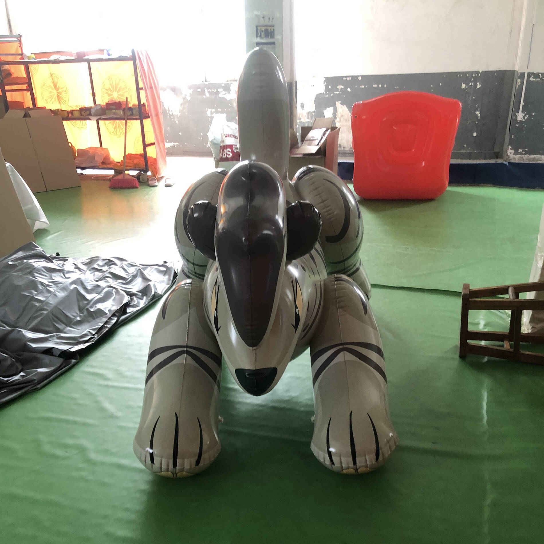 Custom make Inflatable Airight Dorable Airblown Hyena Model Character With Full Artworks Printings