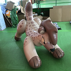 Custom make Inflatable Airight Dorable Airblown Hyena Model Character With Full Artworks Printings