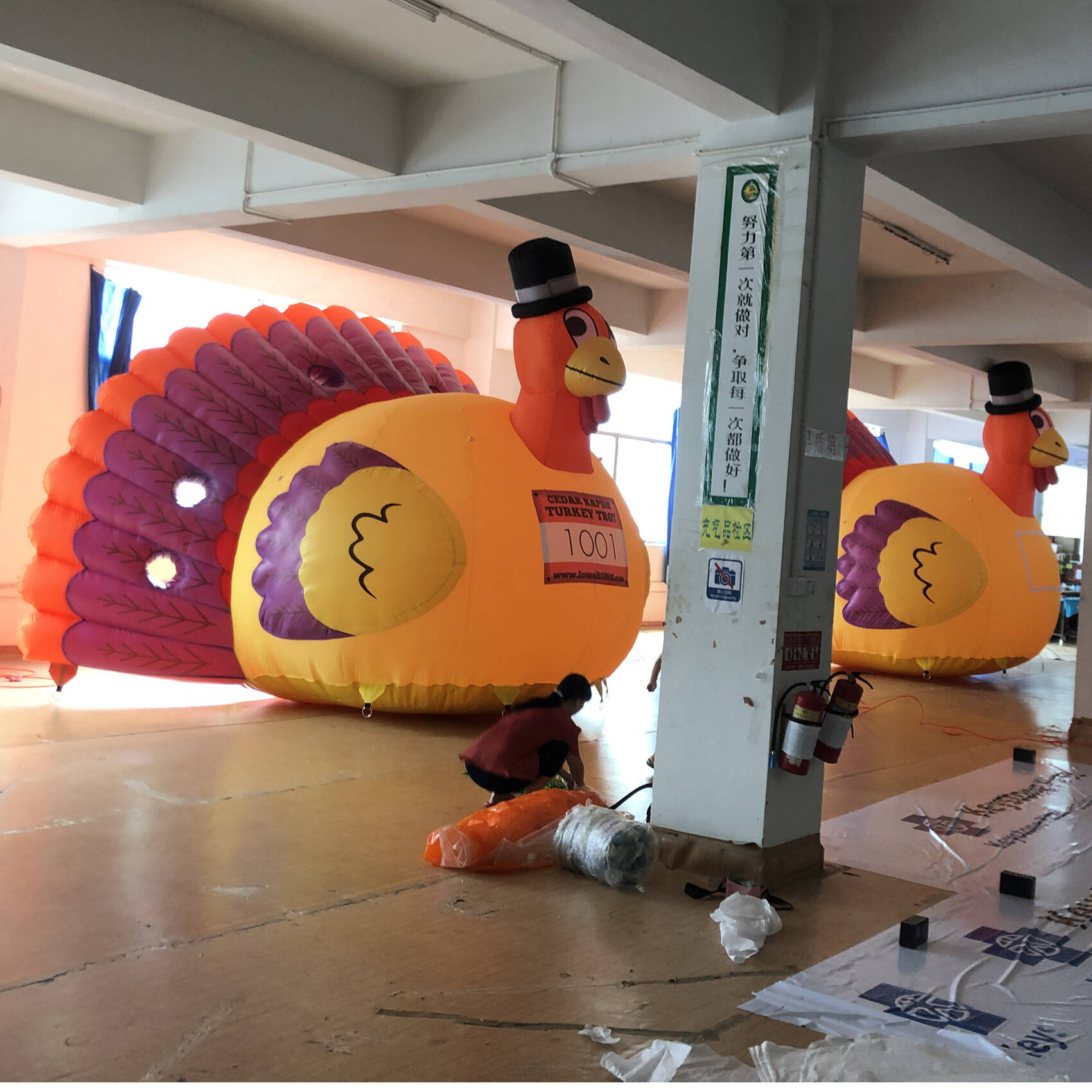 Customized Inflatable Giant Heavy Strong Turkey Peacock For Thanks Giving Day