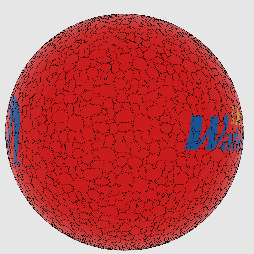 Customised Inflatable Giant Voronoi Round Helium Flying Balloon On The Sky For Advertising