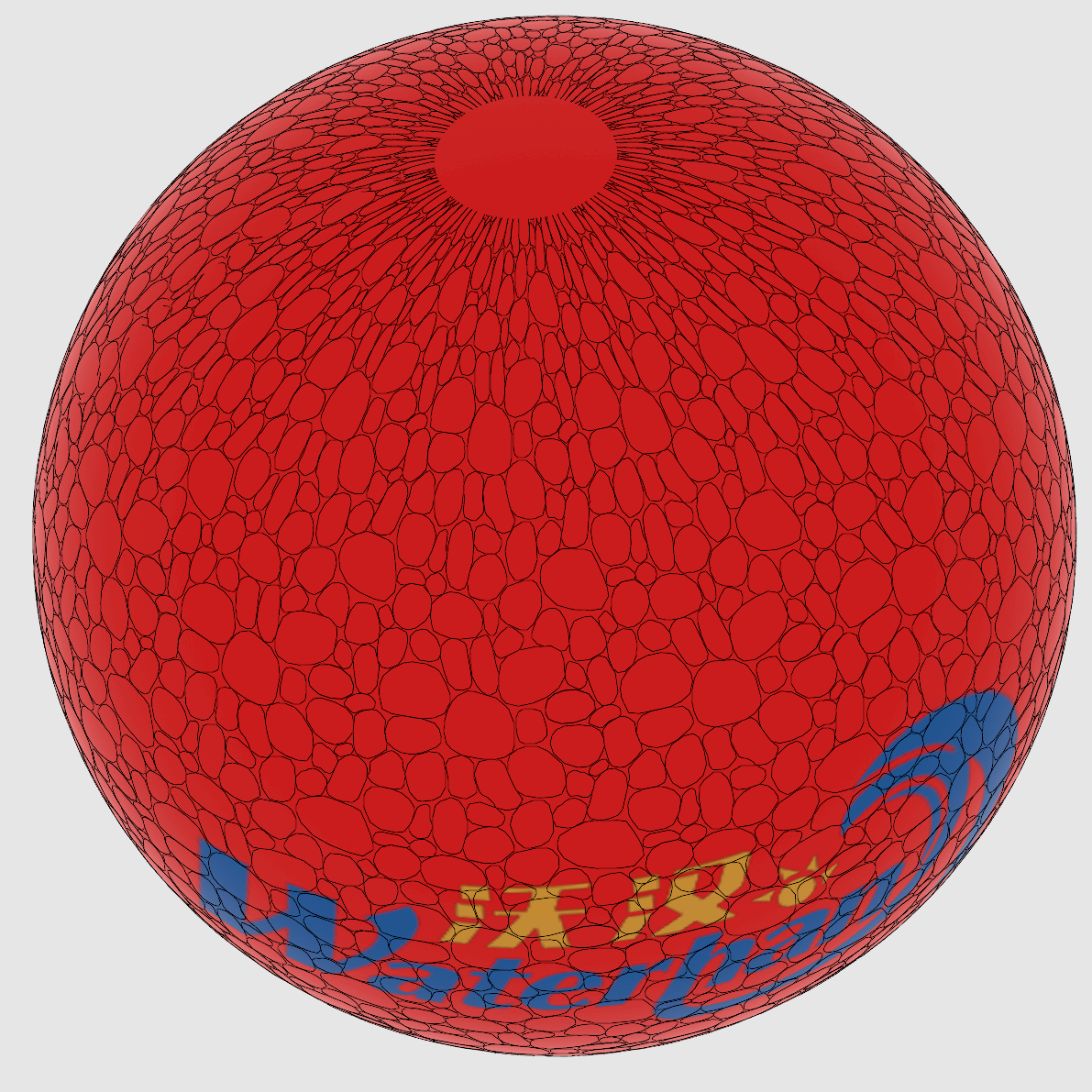 Customised Inflatable Giant Voronoi Round Helium Flying Balloon On The Sky For Advertising