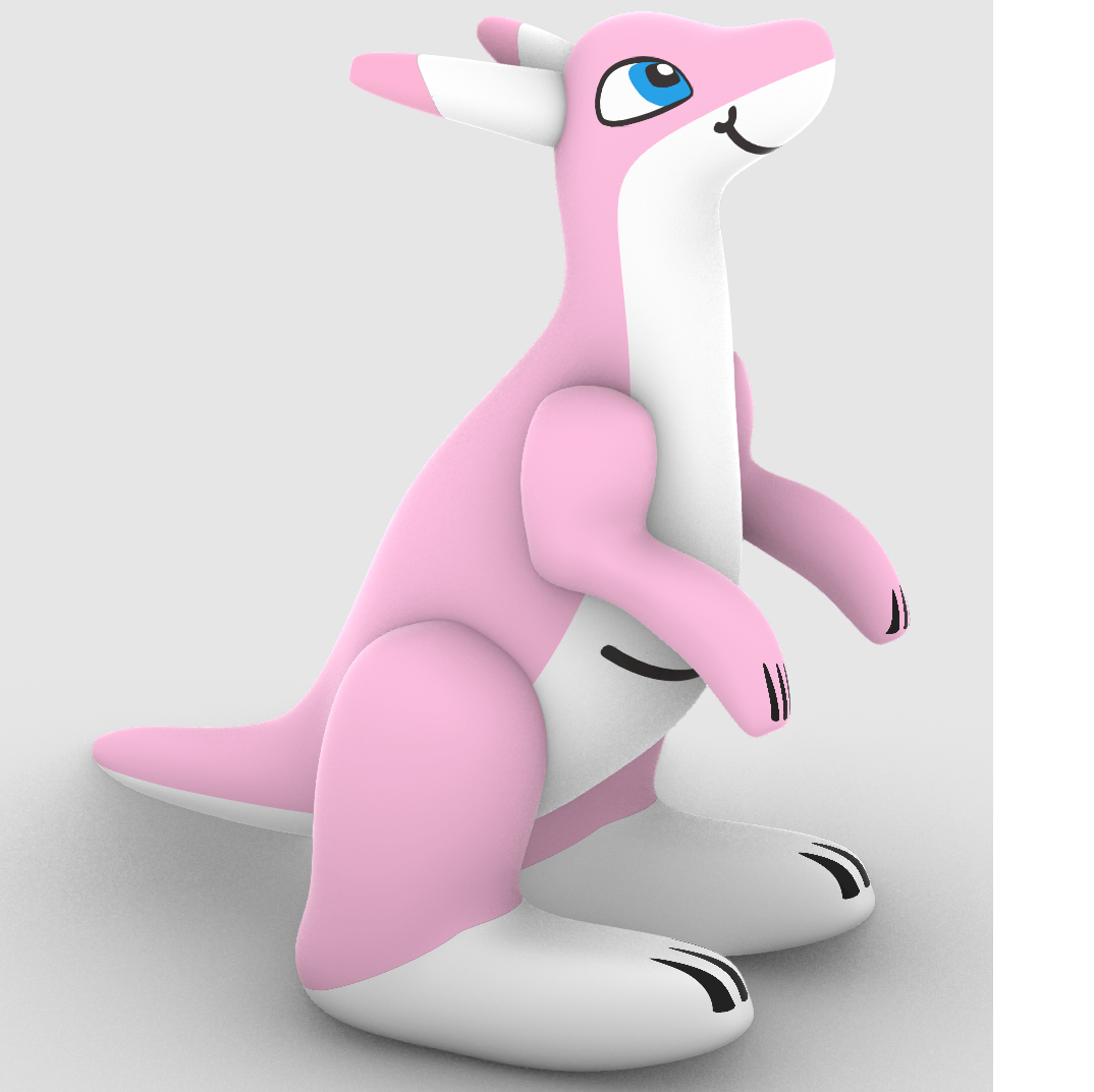 Customised Inflatable Air Dorable Stuffed Figures Kangaroo Collection Of Relalistic Favors