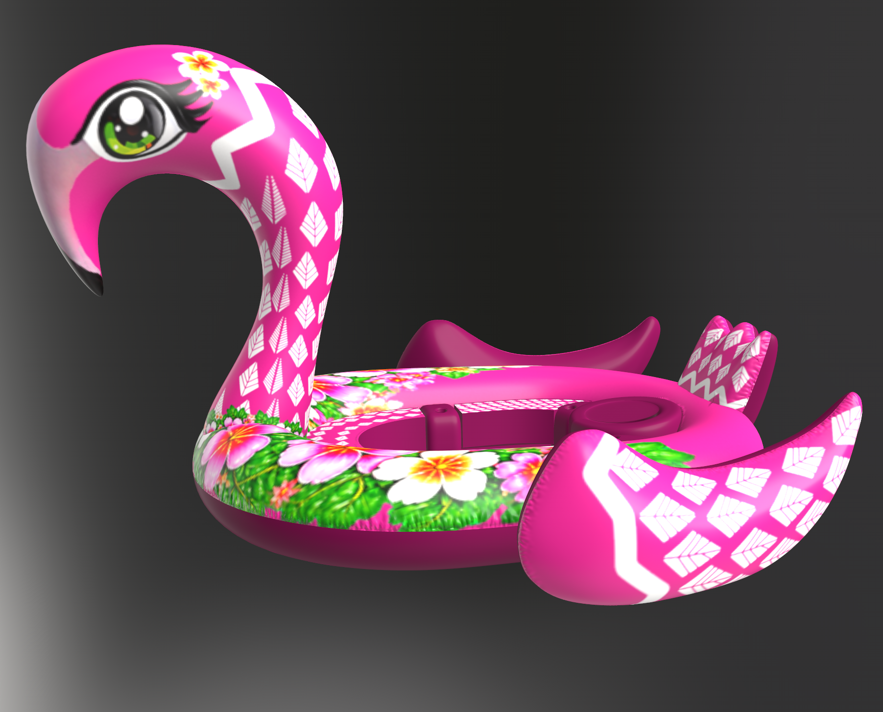 Custom make Inflating Giant Dorable Airblow Stuffed Flamingo Figures Island Pool Beach Float