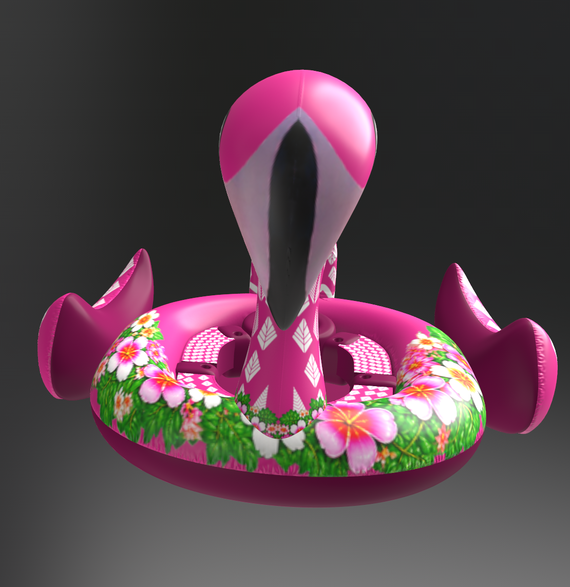 Custom make Inflating Giant Dorable Airblow Stuffed Flamingo Figures Island Pool Beach Float